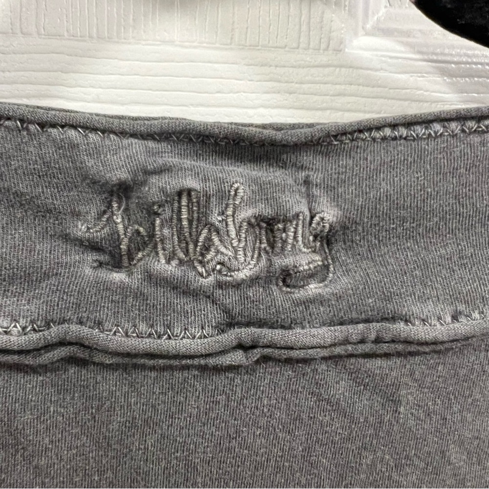 Billabong Vintage Y2K Babydoll Embroidered Mini Dress Grey Size Small Sleeveless - Picture 9 of 9